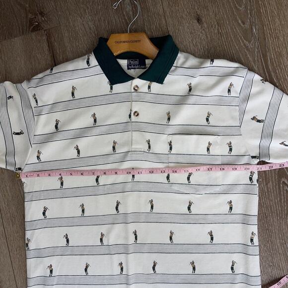 POLO RALPH LAUREN GOLFER POLO SHIRT SZ M Short Sleeve Country Club Preppy - Picture 6 of 8